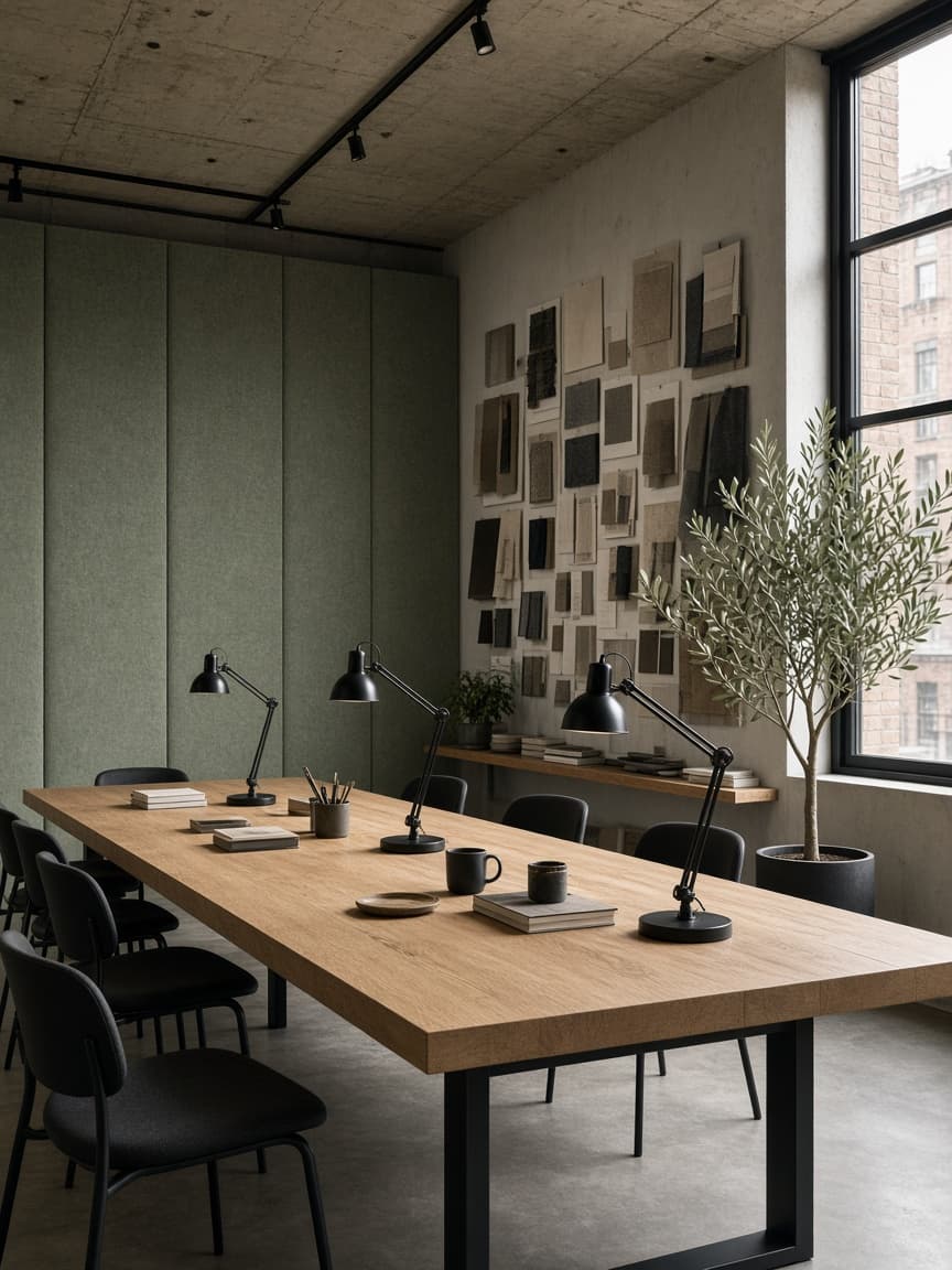 Northgate Workplace — A 48-desk studio floor tuned for focus rather than flexibility.